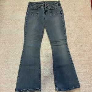 Low rise silvers jeans